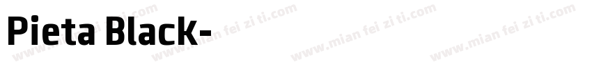 Pieta Black字体转换